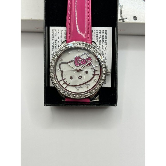 2013 Avon Hello Kitty Sanrio Womens Fashion Watch Pink Band Rhinestones … - Picture 4 of 7
